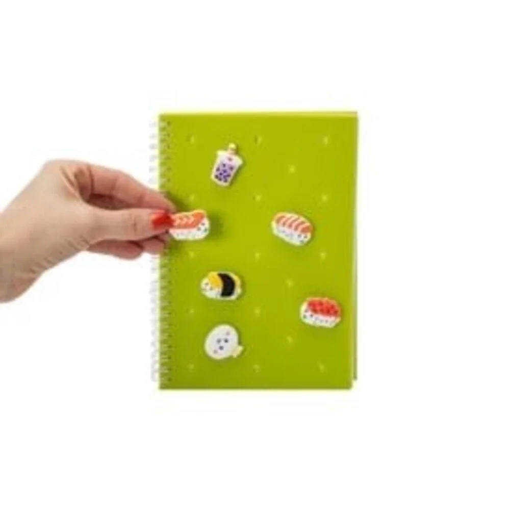 Silicone Widget Journal With Charms - Pink